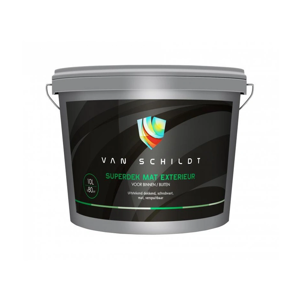 van Schildt Superdek Mat Exterieur - Wit - 10 L van Schildt Superdek Mat Exterieur - Wit - 10 L