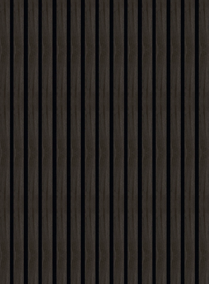 DutchLine - Wandpaneel Akoestisch met echt houtfineer - Gerookt Grijs - 600*2600mm