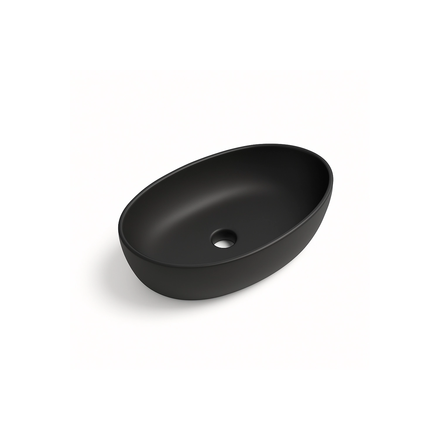 DutchLine - Ellips Waskom - Mat Zwart