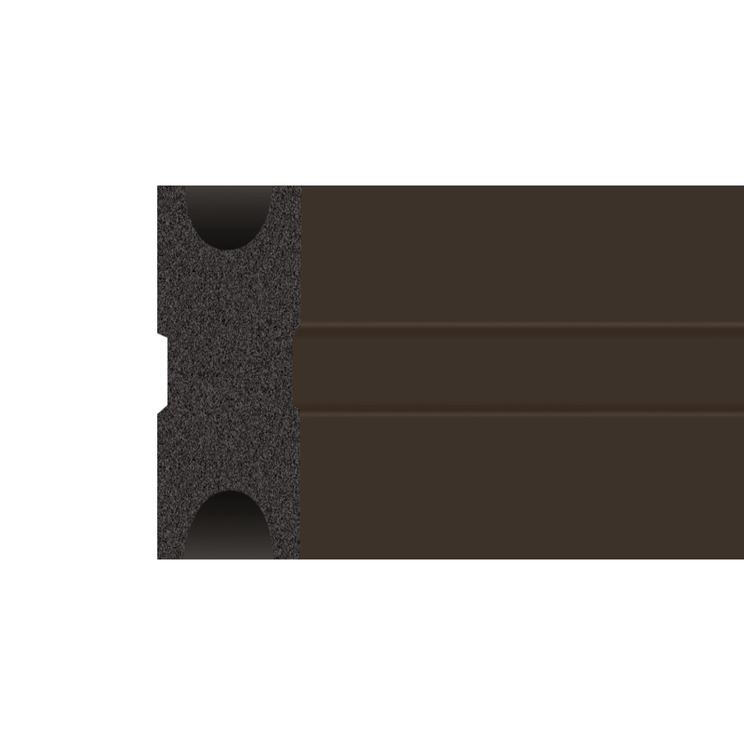 DutchLine - Composiet Onderlegbalk - Donkerbruin - 40x25 - JE100