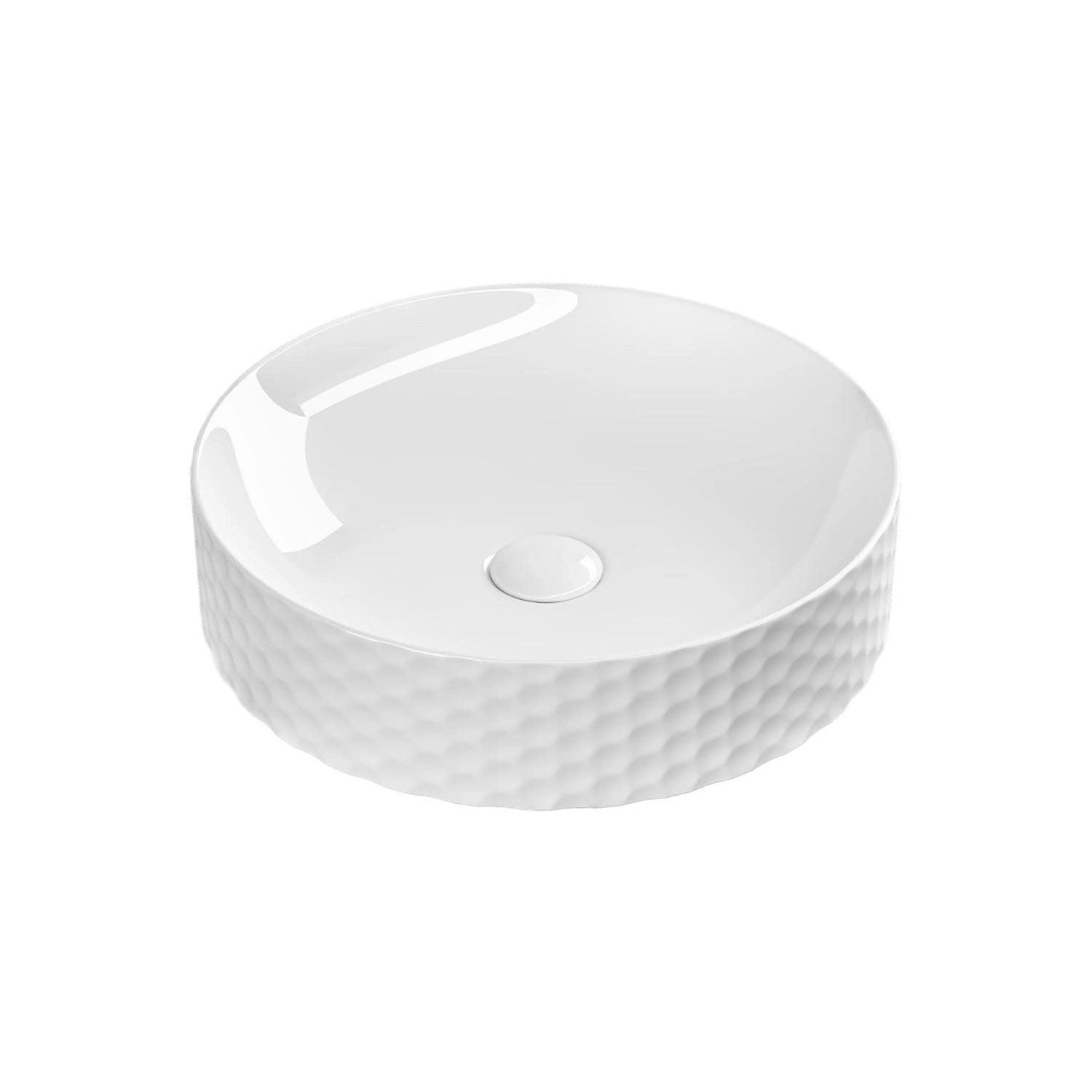 DutchLine - Keramische Waskom - Glans Wit - 3044 - 440x105mm