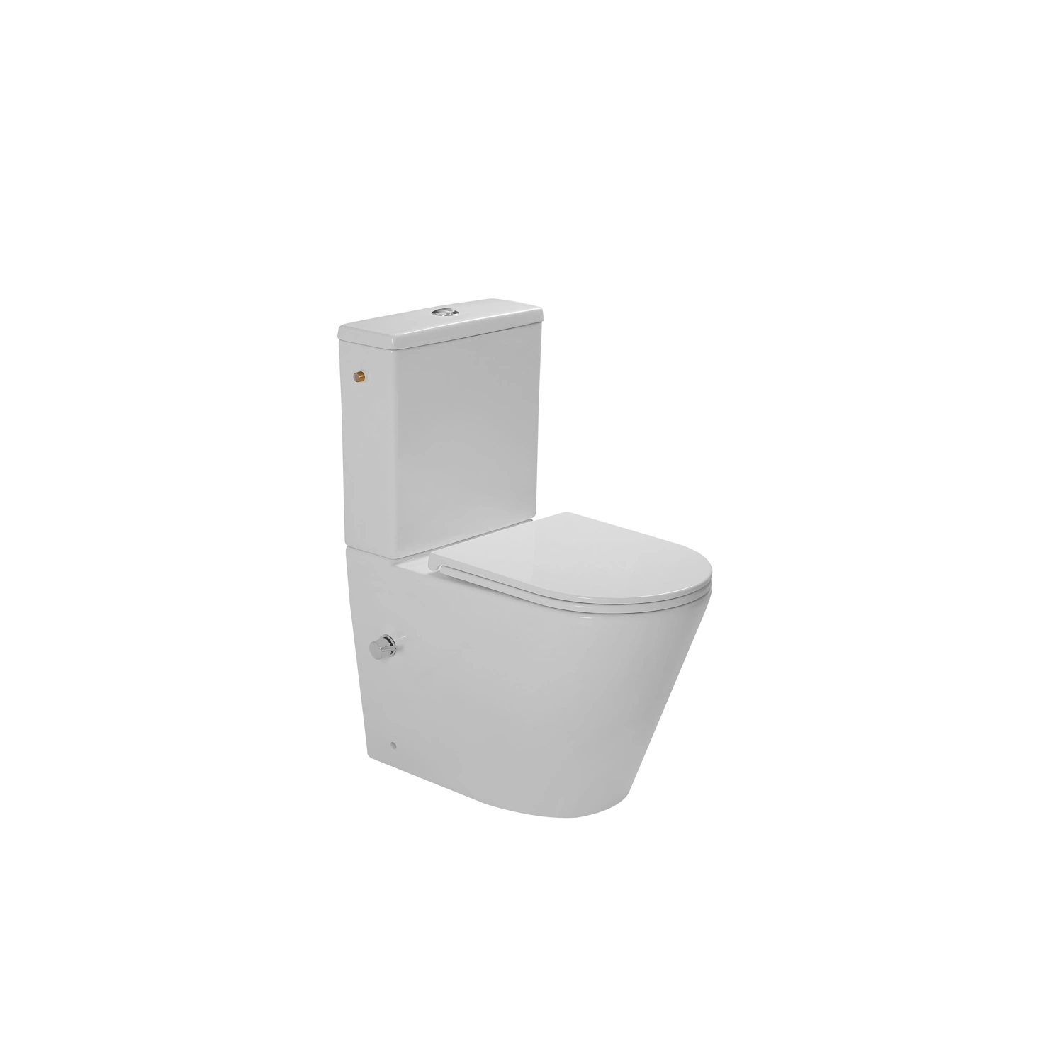 A8057B - 1 DutchLine - Lux Luccio Rimless (PK) Duoblok + Softclose ONDIEP Zitting - Met Bidet