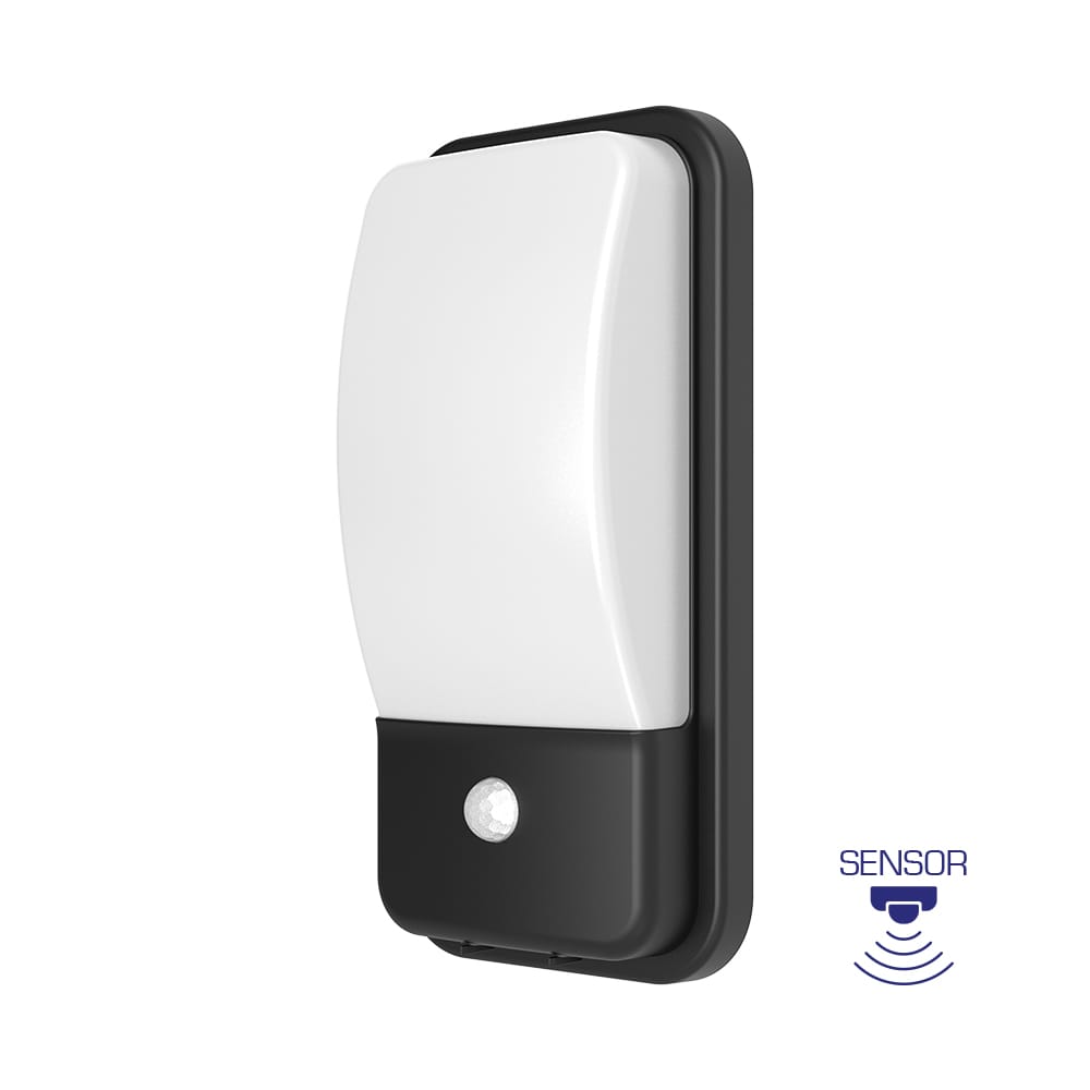 Braytron LED Wandlamp - Grijs, 20W, IP65, IK06, Bewegingssensor, 3000K - Afbeelding 1