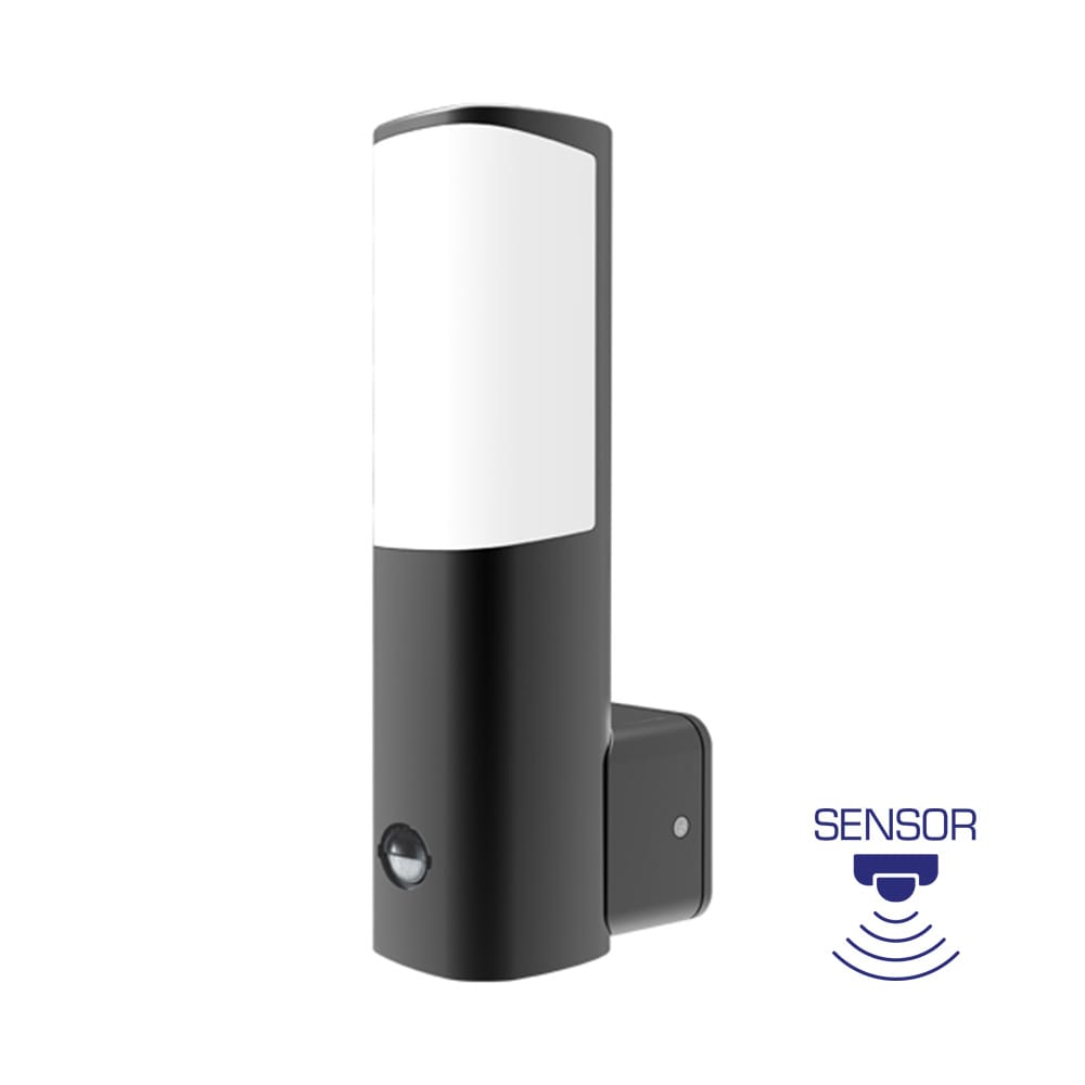 Braytron LED Wandlamp met Sensor - 7W - Warm Wit - Grijs - Afbeelding 1