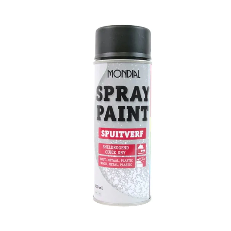 MONDIAL Spray Paint RAL9005 - Mat Zwart - 400 ml