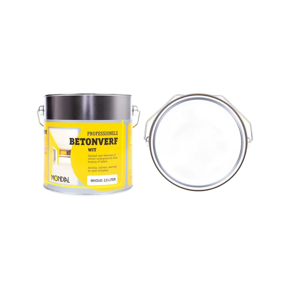 Mondial Betonverf - Wit - 2,5 L