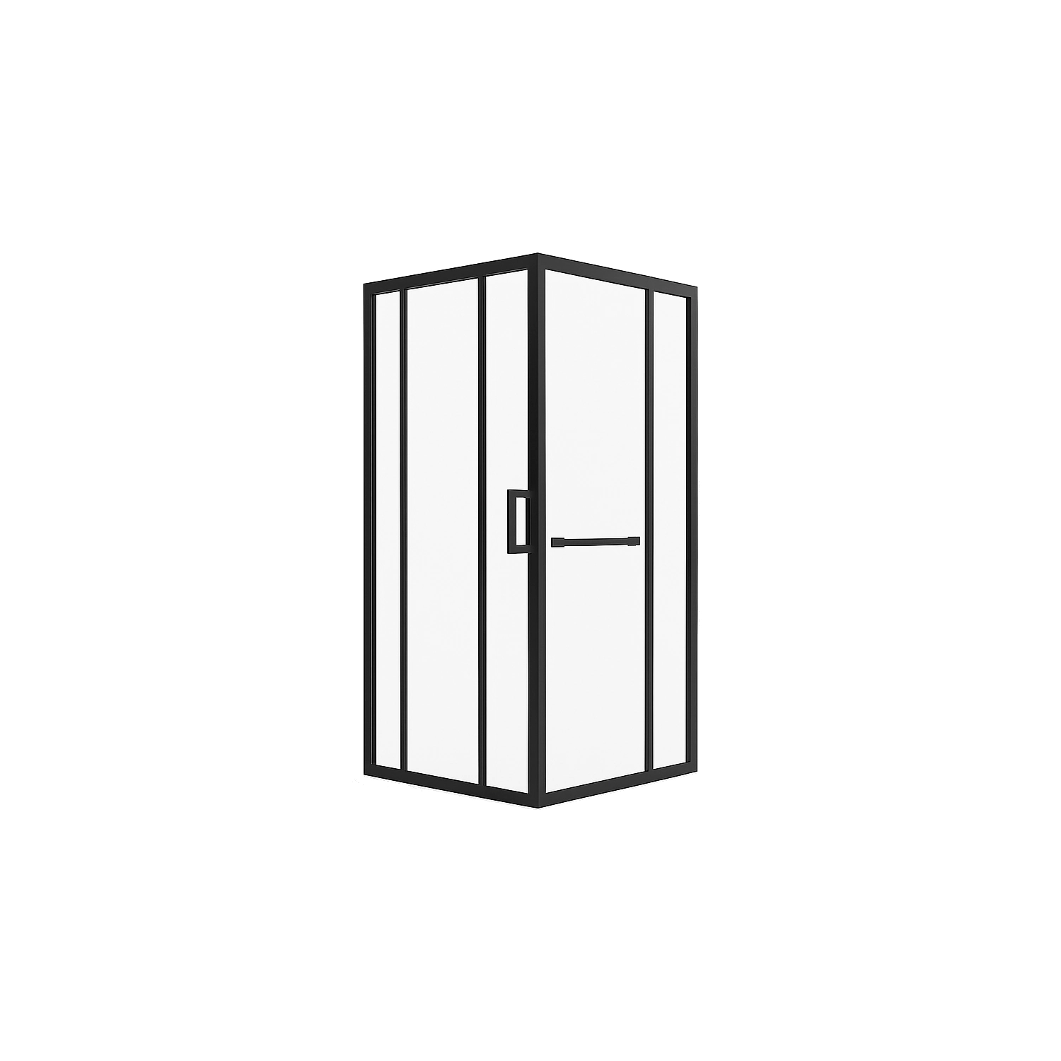 DutchLine - Douchecabine - Mat Zwart - 900x900x2000