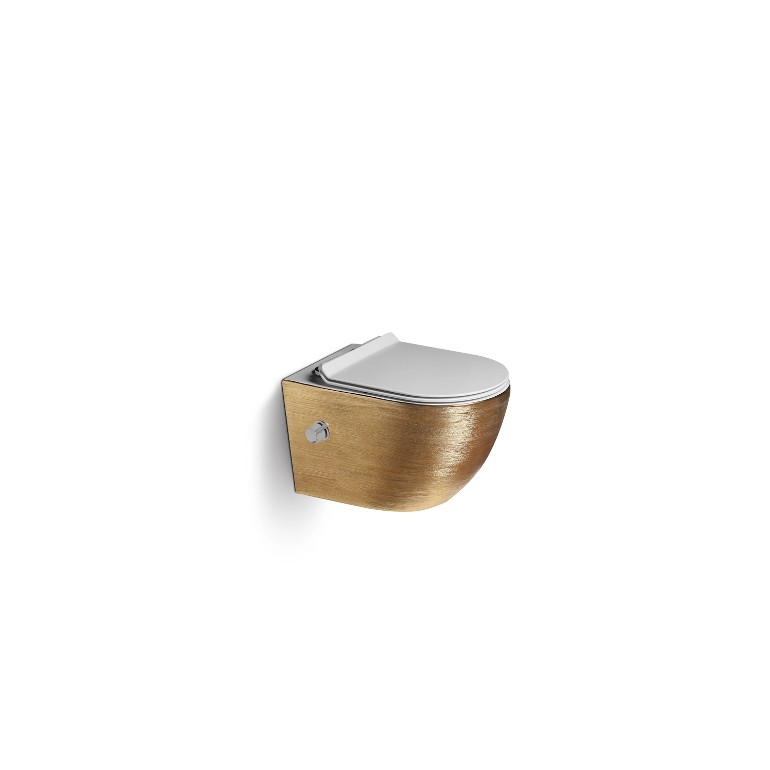 DutchLine - Wandcloset - Geborsteld Goud - Luccio Rimless - Met Bidet-functie