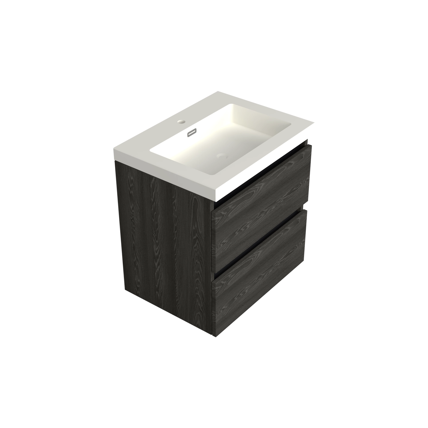 Dutchline Badmeubel Onderkast - Lumiere - 60x42cm - 2 Lades - 1 Uitsparing