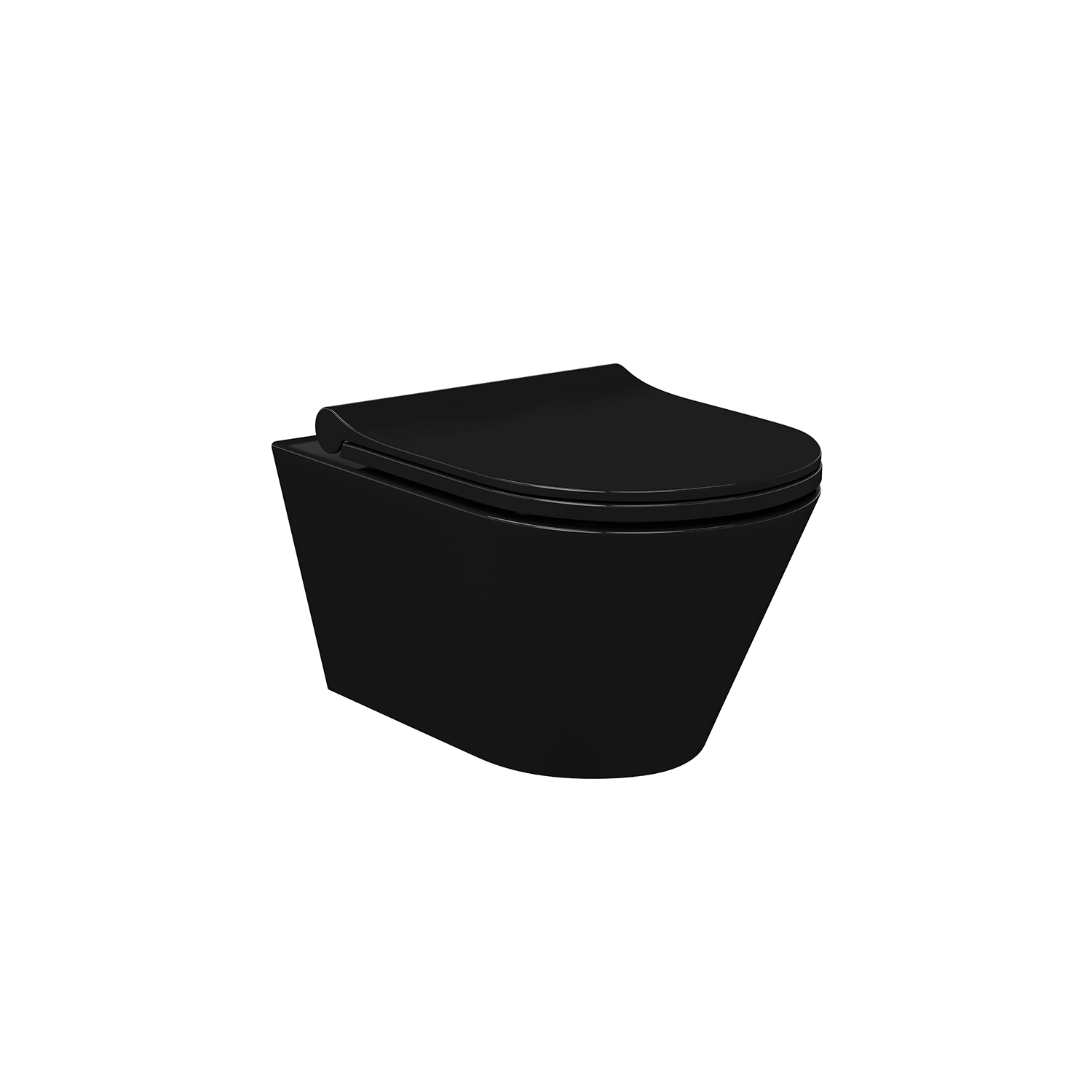 DutchLine - Avva Toiletpot Met Bidet - Mat Zwart - 355x530mm