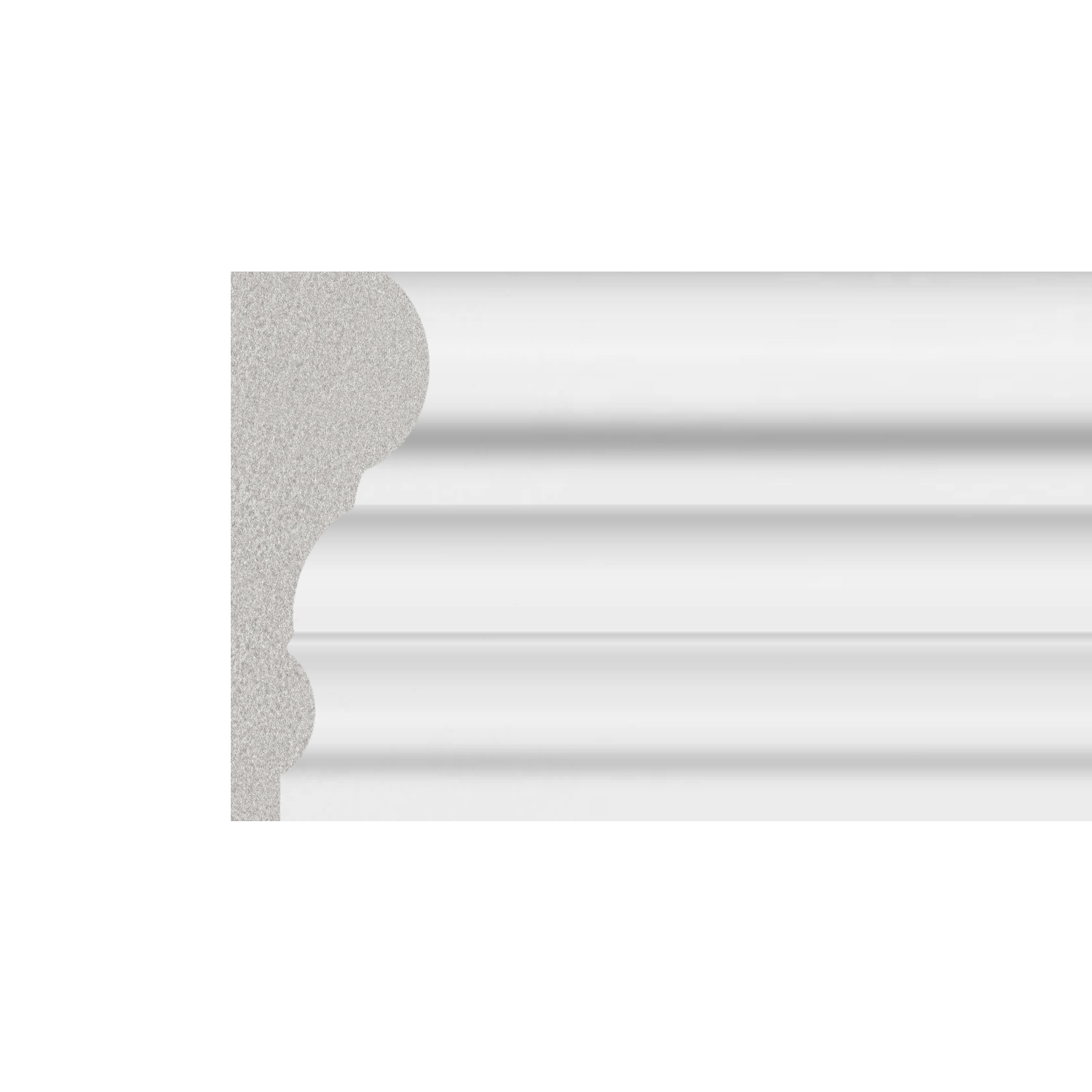 DutchLine - Plafond Sierlijst - Wit - 47x20x2250mm - JC120-W