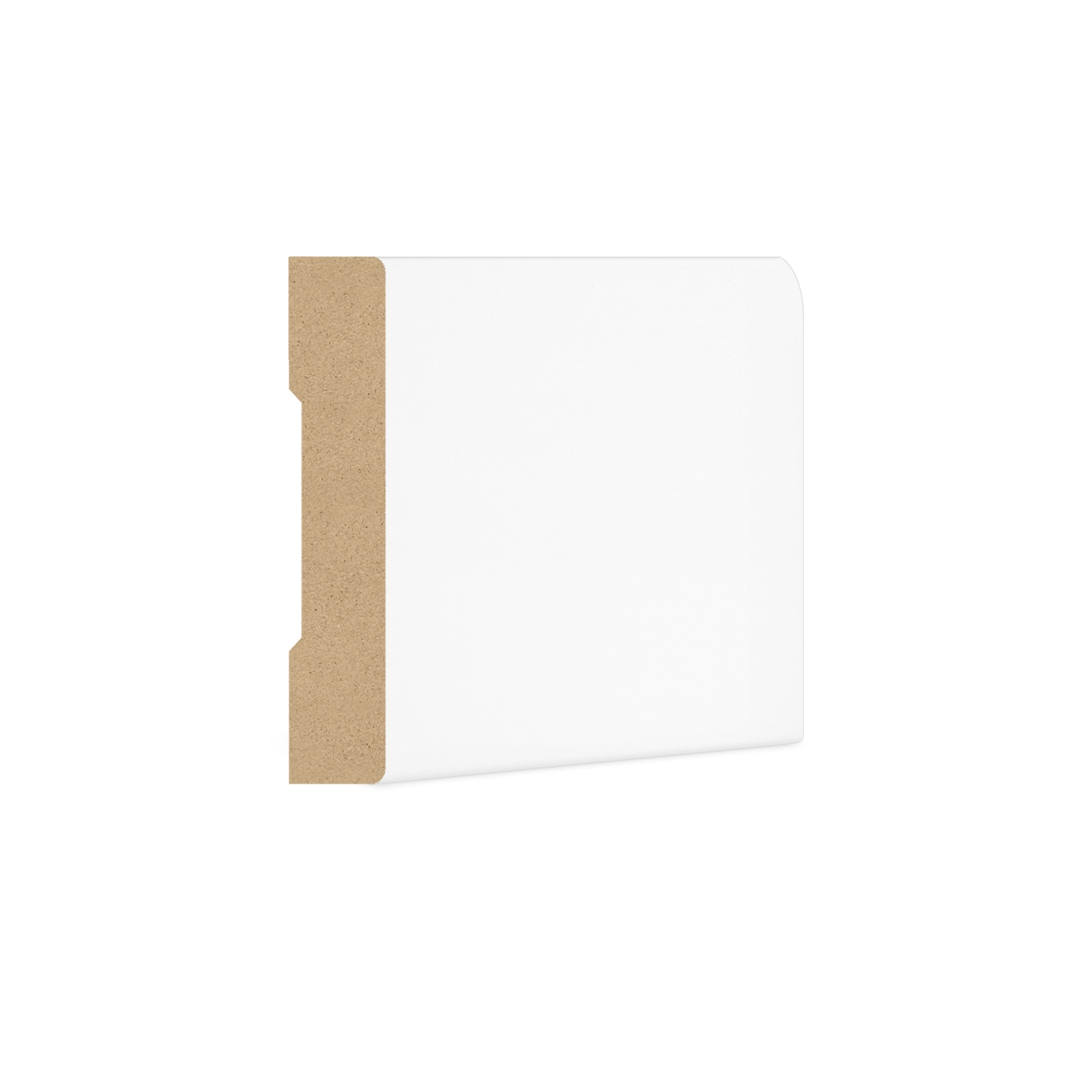 DutchLine - Rechte Koplat MDF - Wit - 70x12mm - JM1267-KP(ZTZ)-White
