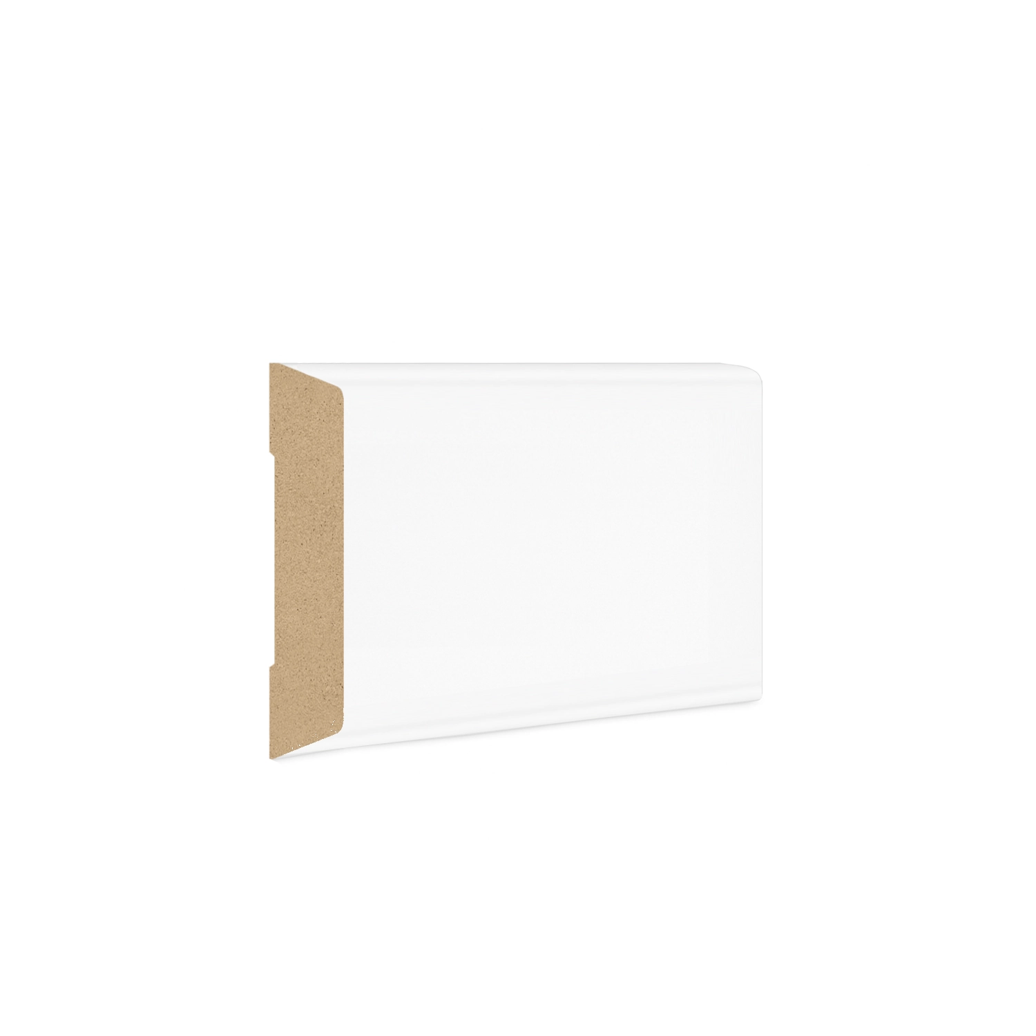 DutchLine - Trapeze Koplat MDF - Wit - 43x12mm - JM1272-KP(ZTZ)-White