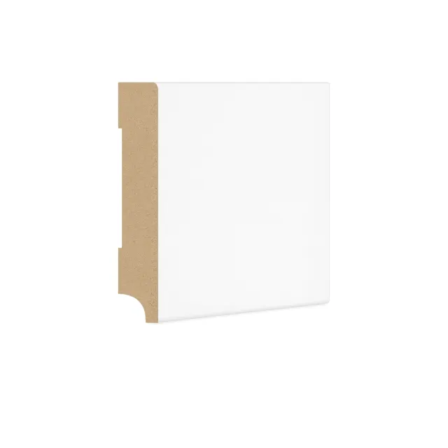 DutchLine - Rechte Plint MDF - Wit - 90x15mm - JM1510-KP(ZTZ)-white